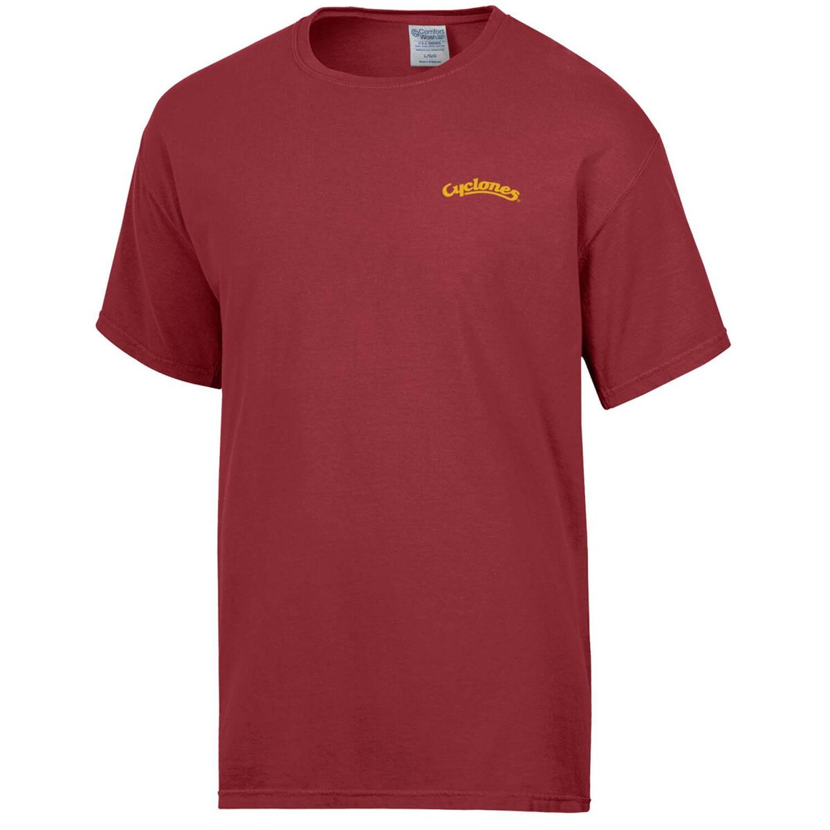 Comfort Wash Cyclones Script Cardinal Tailgate Ready Short Sleeve T-Shirt front vendor image